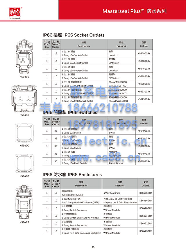 MKMasterseal PlusTMˮϵIP66K56480GRY/K56482GRY/IP66_PK56400GRY/IP66 ˮK56506GRY/IP66ӾK56410G